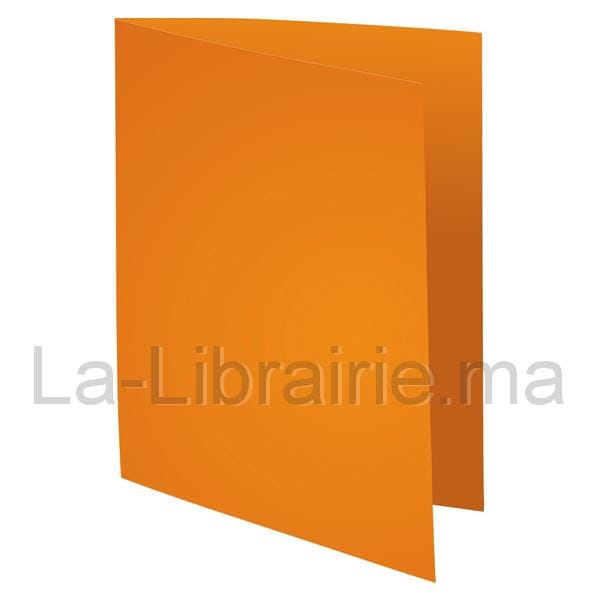 Chemise cartoné orange – 24 x 32 cm  | Catégorie   Chemises et Pochettes