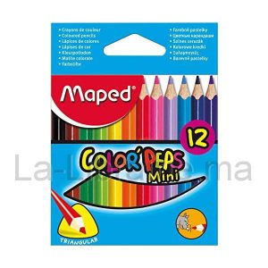 Boite 12 crayons de couleurs court – MAPED  | Catégorie   Crayons de couleurs