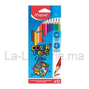 Boite 12 crayons de couleurs long – MAPED  | Catégorie   Crayons de couleurs