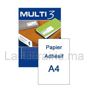 Papier adhésif mat – 21 x 29,7 cm  | Catégorie   Papiers