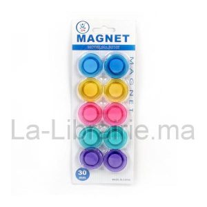 10 Aimants pour tableau magnétique – 30 mm  | Catégorie   Ardoises et Tableaux