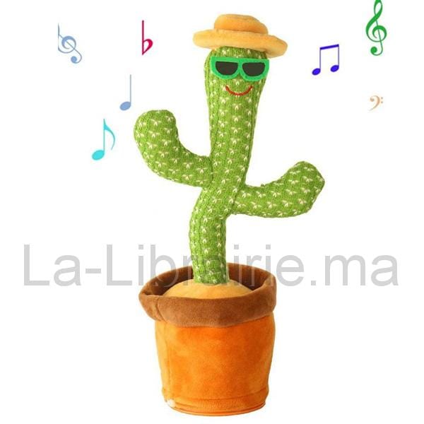 Jouet cactus qui danse et répète ce que vous dites
