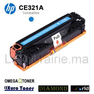 Toner HP compatible CYAN – CE321A  | Catégorie   Toners et Cartouches
