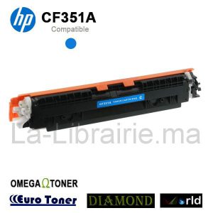 Toner HP compatible CYAN – CF351A  | Catégorie   Toners et Cartouches
