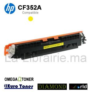 Toner HP compatible JAUNE – CF352A  | Catégorie   Toners et Cartouches