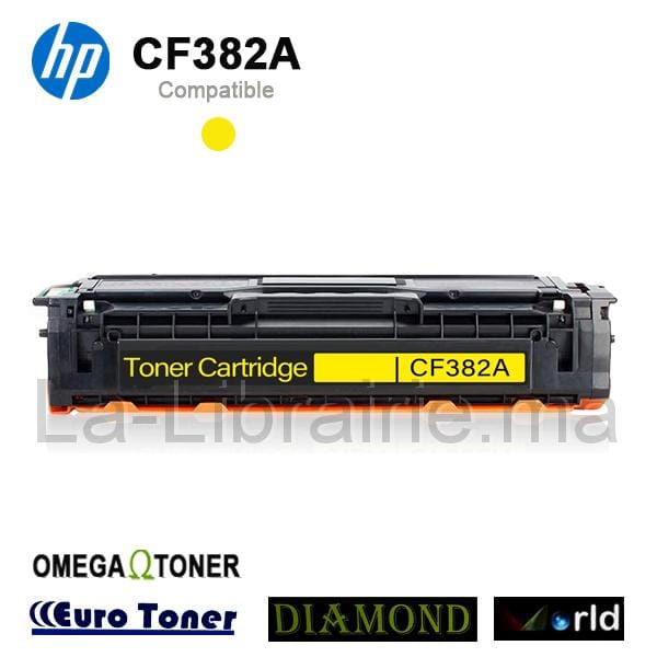 Toner HP compatible JAUNE – CF382A  | Catégorie   Toners et Cartouches