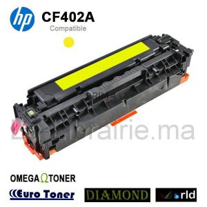 Toner HP compatible JAUNE – CF402A  | Catégorie   Toners et Cartouches