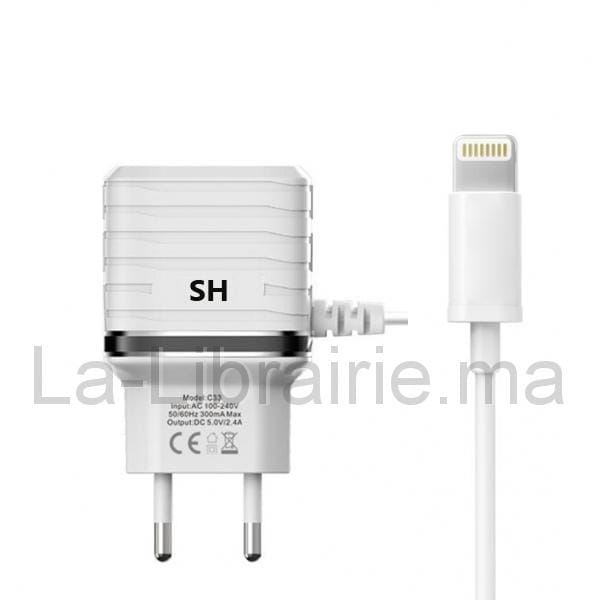 Chargeur IPHONE rapide 3.0 - SH -  - Fourniture