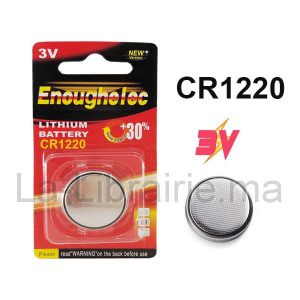 Pile bouton au lithium 3V – CR1220  | Catégorie   Divers