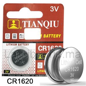 Pile bouton au lithium 3V – CR1620  | Catégorie   Divers
