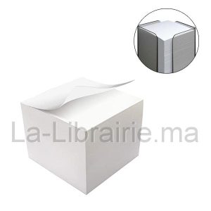 Bloc cube blanc – 90 x 90 mm  | Catégorie   Papiers
