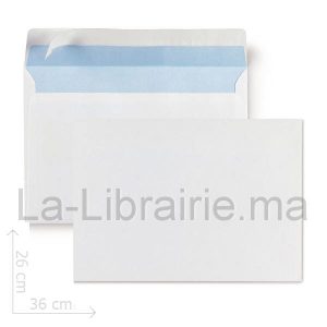 Enveloppe blanche pochette – 26 x 36 cm  | Catégorie   Enveloppes