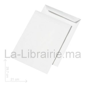 Enveloppe blanche pochette – 21 x 29,7 cm  | Catégorie   Enveloppes