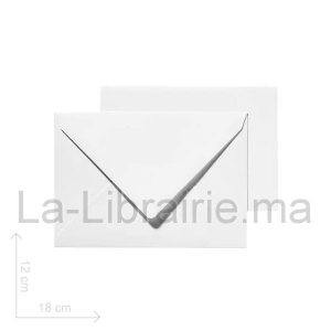 Enveloppe blanche – 12 x 18 cm  | Catégorie   Enveloppes