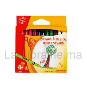 Boite 12 crayons de couleurs de cire  | Catégorie   Crayons de couleurs à cire