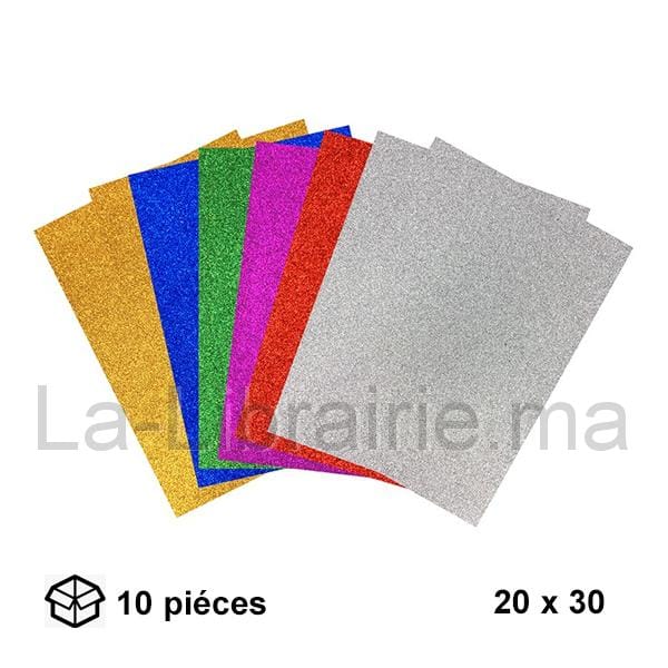 Pochette 10 feuilles papier mousse adhésif – 21 x 29,7 cm  | Catégorie   Papiers création