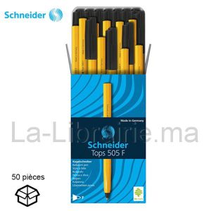 Boite 50 stylos à bille noir pointe fine – SCHNEIDER  | Catégorie   Stylos