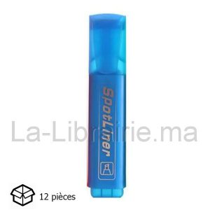 Boite 12 fluorescents couleur bleu  | Catégorie   Surligneurs