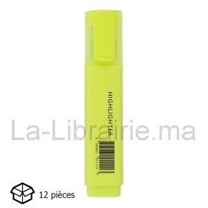 Boite 12 fluorescents couleur jaune  | Catégorie   Surligneurs