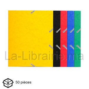 50 Chemises à rabat en carton couleurs – 24 x 32 cm  | Catégorie   Chemises et Pochettes