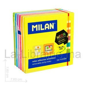 Bloc 400 colles notes 76 x 76 mm – MILAN  | Catégorie   Autres fournitures