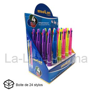Présentoire 24 stylos 4 couleurs – MOLIN  | Catégorie   Stylos