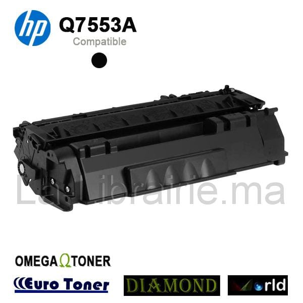 Toner HP compatible NOIR – Q7553A  | Catégorie   Toners et Cartouches