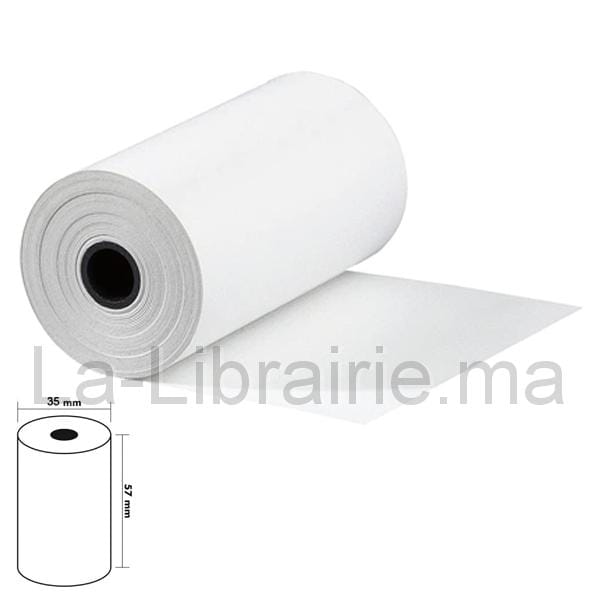 Rouleau papier thermique TPE - 57 x 35 mm 