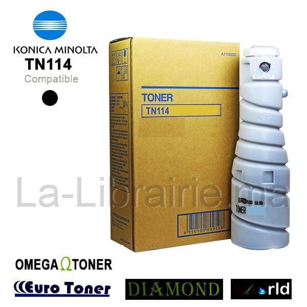 Toner KONICA MINOLTA compatible NOIR – TN114  | Catégorie   Toners et Cartouches