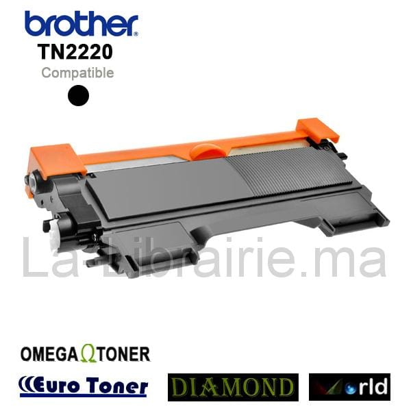 Toner BROTHER compatible NOIR – TN2220  | Catégorie   Toners et Cartouches