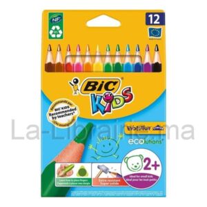 Image du produit Pochette 12 crayons de couleurs grosse pointe - BIC