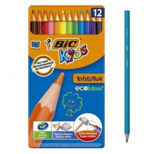 Image du produit Pochette 12 crayons de couleurs - BIC