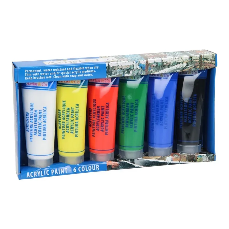 Peinture acrylique en tubes
