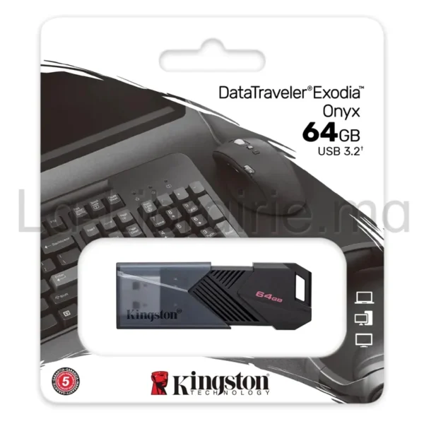 clé USB Kingston DataTraveler Exodia Onyx de 64 Go