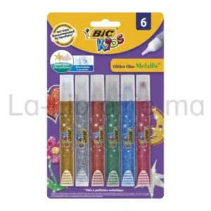 Colle glitter à paillettes métallique BIC Kids