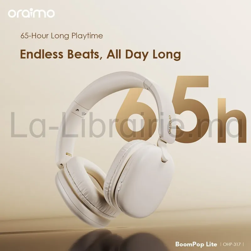 Casque Bluetooth Oraimo BoomPop Lite OHP-317 light gold